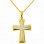 Χρυσός σταυρός fashion Κ14 με αλυσίδα
