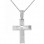 Λευκόχρυσος βαπτιστικός σταυρός Κ14 με αλυσίδα