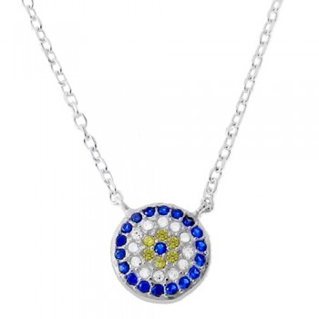 Ασημένιο κολιέ 925 με ζιργκόν