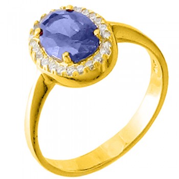 Χρυσό δαχτυλίδι fashion Κ14 με ζιργκόν