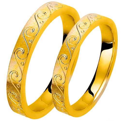 Βέρες από κίτρινο χρυσό 14 καρατίων