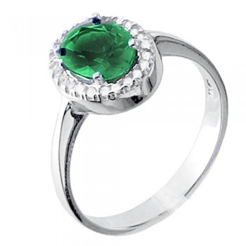 Λευκόχρυσο δαχτυλίδι fashion Κ14 με ζιργκόν