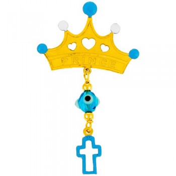 Χρυσή παραμάνα Κ9 με σμάλτο