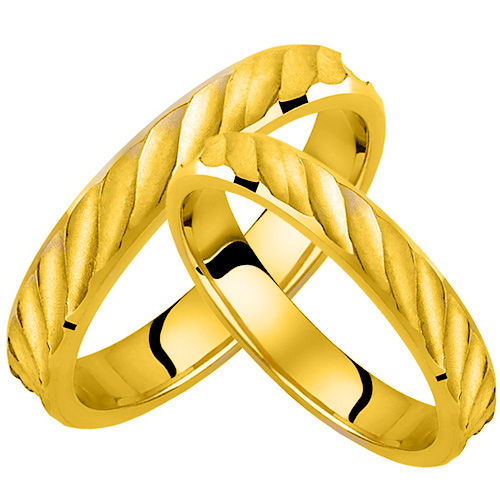 Βέρες απο κίτρινο χρυσό 9 καρατίων