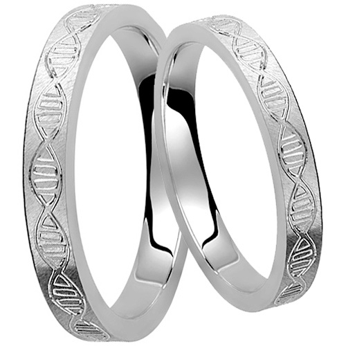 Βέρες απο λευκό χρυσό 14 καρατίων