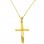 Χρυσός σταυρός fashion Κ14 με αλυσίδα