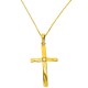 Χρυσός σταυρός fashion Κ14 με αλυσίδα