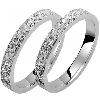 Βέρες απο λευκό χρυσό 9 καρατίων