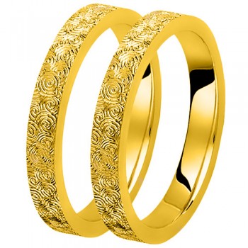 Βέρες απο κίτρινο χρυσό 14 καρατίων