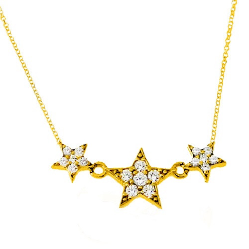 Χρυσό κολιέ Κ14 με ζιργκόν