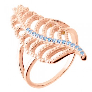 Ασημένιο δαχτυλίδι 925 σε ροζ χρώμα με ζιργκόν