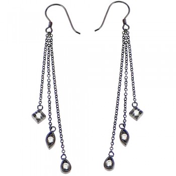 Ασημένια σκουλαρίκια 925 με ζιργκόν