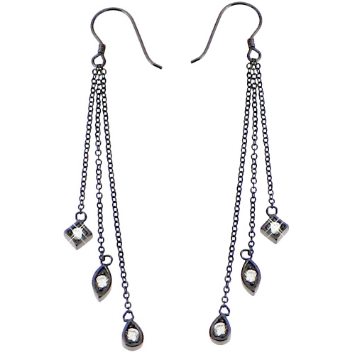 Ασημένια σκουλαρίκια 925 με ζιργκόν