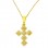 Χρυσός σταυρός fashion Κ14 με αλυσίδα