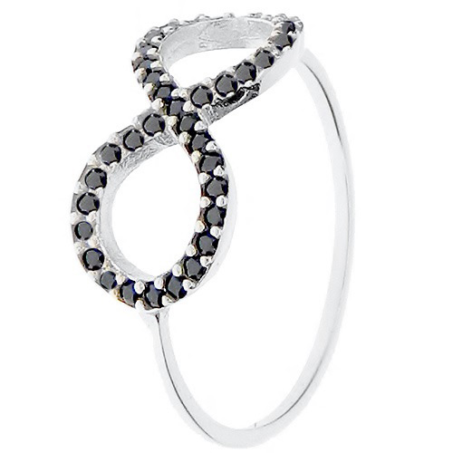 Λευκόχρυσο δαχτυλίδι Κ14 με ζιργκόν