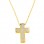 Χρυσός σταυρός Κ14 με αλυσίδα