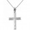 Λευκόχρυσος βαπτιστικός σταυρός Κ14 με αλυσίδα