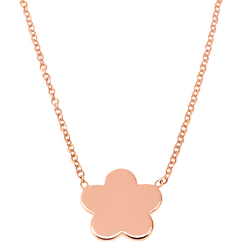 Ασημένιο κολιέ 925 σε ροζ χρώμα