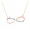 Κολιέ άπειρο-ονόματα από ροζ χρυσό Κ14