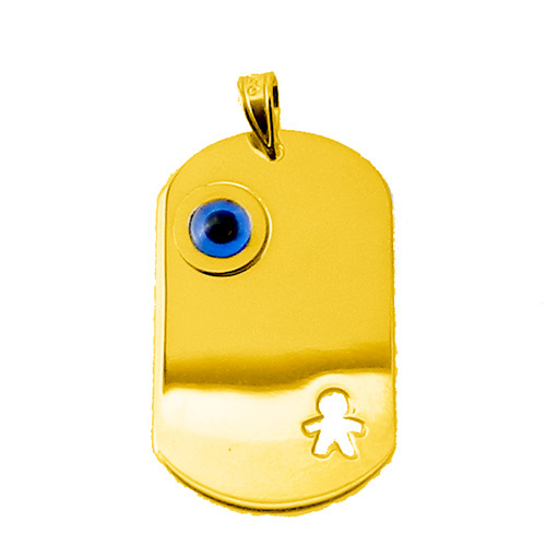Χρυσό μενταγιόν-ταυτότητα Κ9