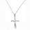 Λευκόχρυσος σταυρός fashion Κ14 με αλυσίδα