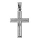 Λευκόχρυσος βαπτιστικός σταυρός Κ14