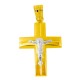 Χρυσός βαπτιστικός σταυρός Κ14