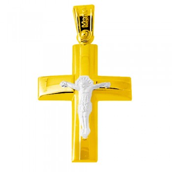 Χρυσός βαπτιστικός σταυρός Κ14