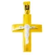 Χρυσός βαπτιστικός σταυρός Κ14