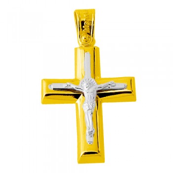 Χρυσός βαπτιστικός σταυρός Κ14