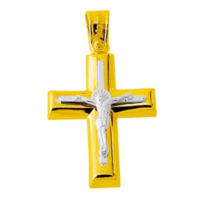 Χρυσός βαπτιστικός σταυρός Κ14