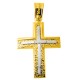 Χρυσός βαπτιστικός σταυρός Κ14