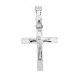 Λευκόχρυσος βαπτιστικός σταυρός Κ14