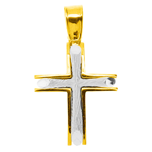 Χρυσός μασίφ σταυρός Κ9