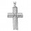 Λευκόχρυσος σταυρός fashion Κ14 με ζιργκόν