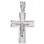 Λευκόχρυσος βαπτιστικός σταυρός Κ9
