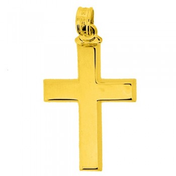 Χρυσός βαπτιστικός σταυρός Κ9