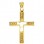 Χρυσός βαπτιστικός σταυρός Κ9 με ζιργκόν