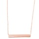 Κολιέ μπάρα από ροζ χρυσό Κ14