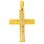 Χρυσός βαπτιστικός σταυρός Κ14 με ζιργκόν