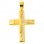 Χρυσός βαπτιστικός σταυρός Κ14 με ζιργκόν
