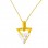 Χρυσό μενταγιόν Κ14 με αλυσίδα