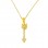 Χρυσό μενταγιόν Κ14 με αλυσίδα