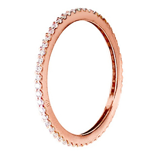 Δαχτυλίδι ολόβερο από ροζ χρυσό Κ14