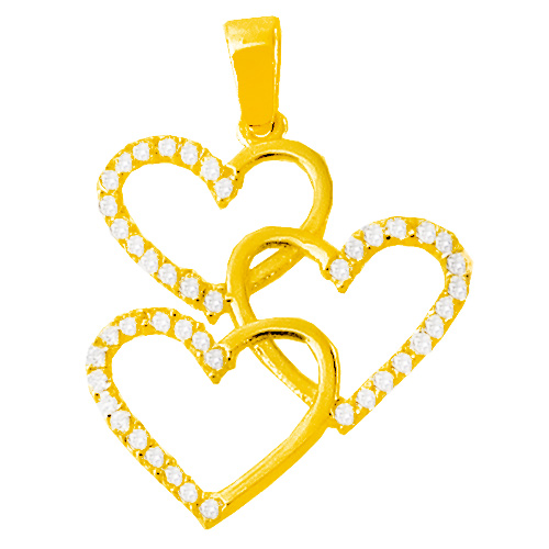 Χρυσό μενταγιόν Κ14 με ζιργκόν