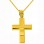 Χρυσός βαπτιστικός σταυρός Κ14 με αλυσίδα