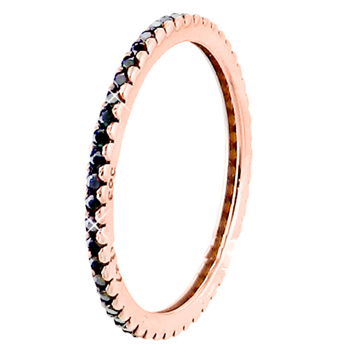 Ολόβερο δαχτυλίδι από ροζ χρυσό Κ14