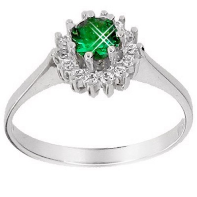 Λευκόχρυσο  δαχτυλίδι fashion K14