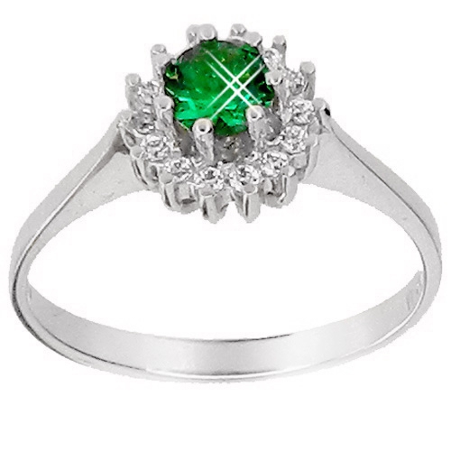 Λευκόχρυσο  δαχτυλίδι fashion K14