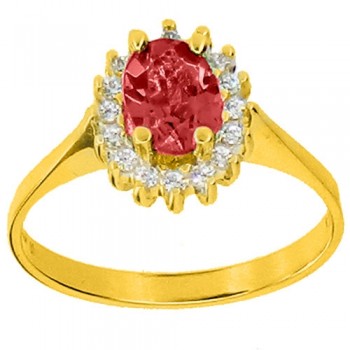 Χρυσό δαχτυλίδι fashion Κ14 με ζιργκόν